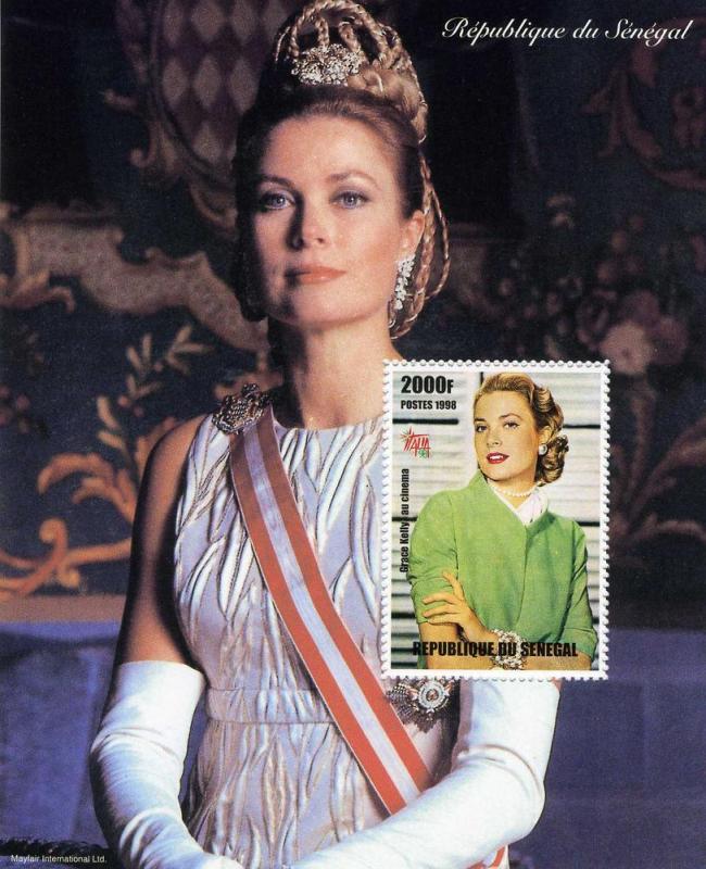 Senegal 1998 GRACE KELLY PRINCESS OF MONACO s/s Perforated Mint (NH)