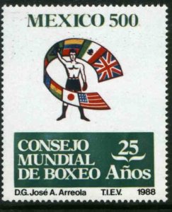 MEXICO 1556, WORLD BOXING COUNCIL, 25th ANNIVERSARY. MINT, NH. VF. (T)