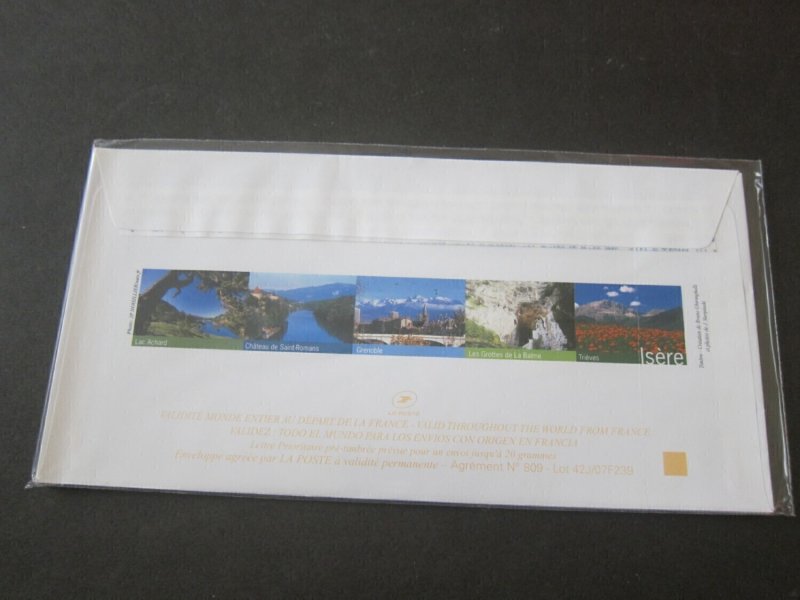 France Laposte 5 pre-paid neat cachet envelop pack 