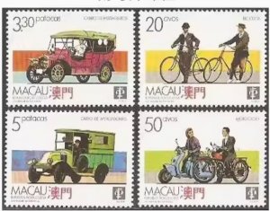 1988 Macau/Macao Land transportation vehicles STAMP 4V