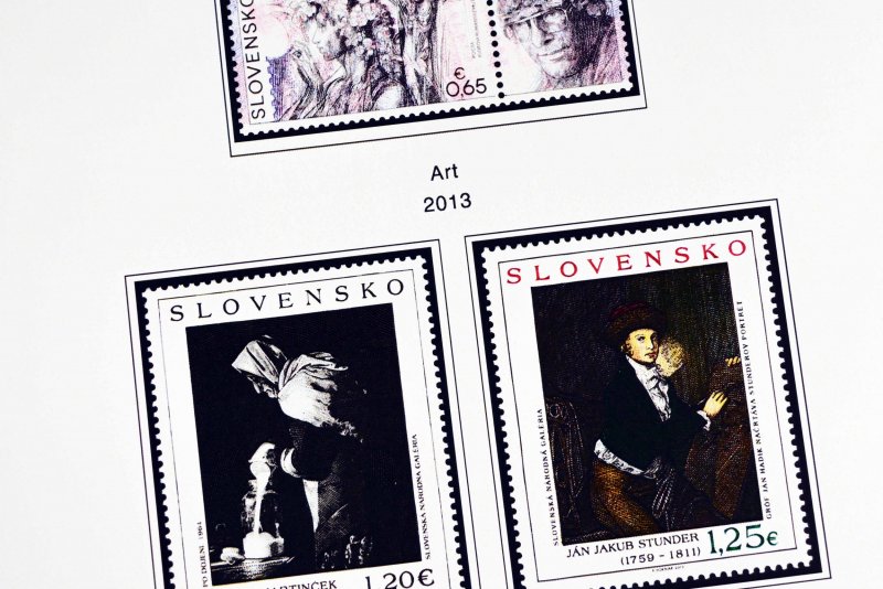 COLOR PRINTED SLOVAKIA 1939-2010 + 2011-2020 STAMP ALBUM PAGES (136 ill. pages)