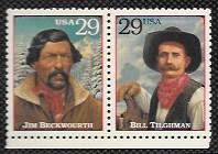 United States # 2869q & r Legends of the West. Beckwourth,  Tilghman