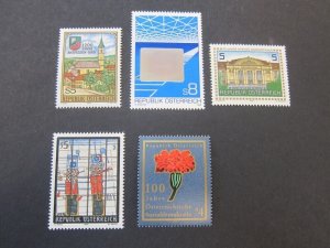 Austria 1988 Sc 1440-44 sets(5) MNH