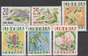 Liberia #350-53, C91-2  MNH (S2623)