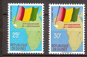 Guinea - 1960 - Mi. 54-55 - MNH - AD012