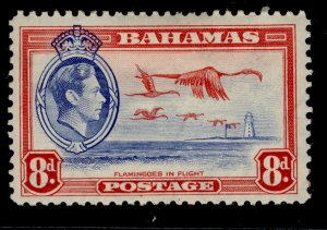 BAHAMAS GVI SG160, 8d ultramarine & scarlet, M MINT. Cat £16.