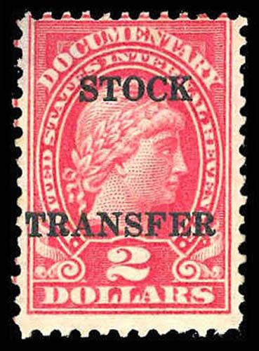 U.S. REV. STOCK TRANSFER RD38  Mint (ID # 83663)