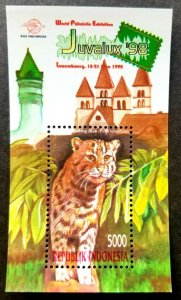 Indonesia Fishing Cat 1998 Wildlife Fauna (ms) MNH *Luxembourg Juvalux '98 Expo