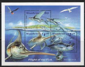 Thematic stamps NIUAFO'OU 2001 FISH MS305 mint