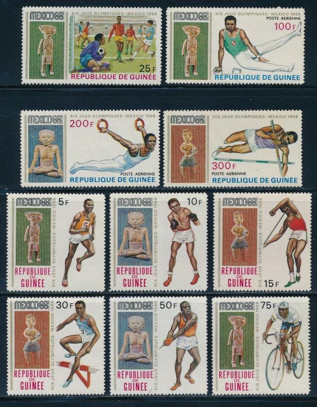 Guinea - Mexico Olympic Games Stamps Set MNH (1968)