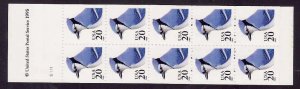 USA-Sc#2483a- id8-unused NH booklet-Birds-Blue Jay-1995-