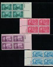 SCOTT # 930-933 COMPLETE PLATE BLOCK SET OF FOUR FDR MINT NEVER HINGED !! 1945