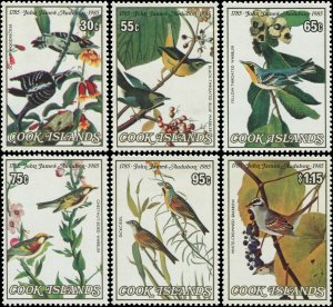Cook Islands 1985 CV 849-854 Bird Woodpecker Warbler Sparrow CV $13.75