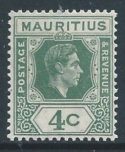 Mauritius #213 NH 4c King George VI