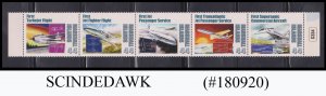 MARSHALL ISLANDS - 2011 CENTENARY OF FIRST AIRMAIL FLIGHT 5V STRIP MNH