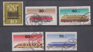 GERMANY - 1960 & 1975 RAILWAY LOCOMOTIVES - 5V - USED