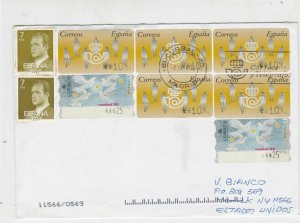 Spain 2000 Sucursal Madrid Cancel Multiple Stamps Cover Ref 23399