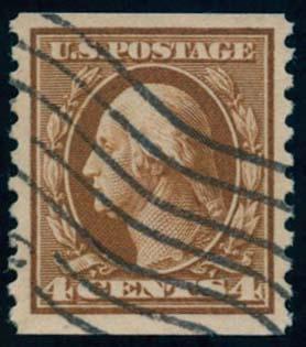 US Scott #446 Used, XF, PSE (Graded 85)