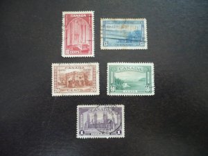 Stamps - Canada - Scott# 241-245 - Used Set of 5 Stamps