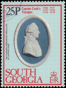 South Georgia #52-55, Complete Set(4), 1979, Captain Cook, Polar, Used, CTO