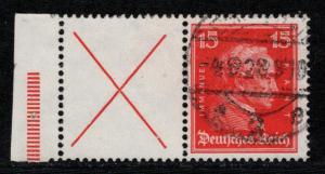 Germany Scott # 356, label X, used, se-tenant, Mi # W23