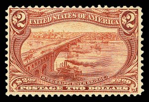USA #293 VF OG H, nicely centered, fresh stamp
