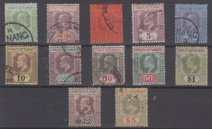 Straits Settlements - 1902 - SC 93-104 - Used - Complete set