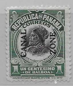 Canal Zone 22 1906-7 2c Men MH