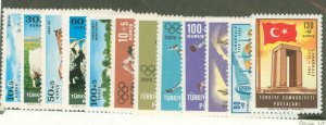 Turkey #B98-B109  Single (Complete Set)