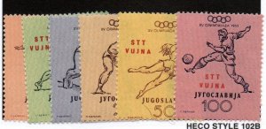 Yugoslavia - Trieste 51-56 Set Mint hinged