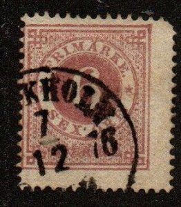 Sweden 20 Used. Perf. 14