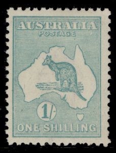 AUSTRALIA GV SG40, 1s blue-green, M MINT. Cat £60.