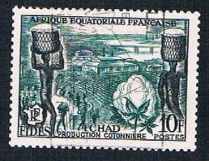 French Equatorial Africa 190 Used Cotton Chad (BP844)