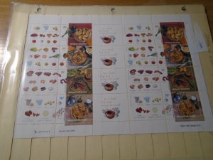 Argentina  #  2244a-d  MNH  Meals   Complete sheet