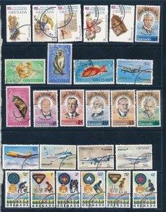 D396272 Grenada Nice selection of VFU Used stamps