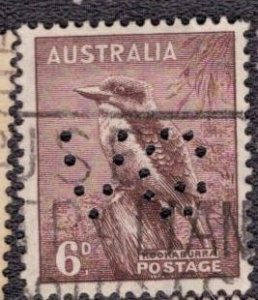 Australia  -  173 Used Perfin