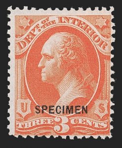 MOMEN: US STAMPS #O17S OFFICIAL SPECIMEN LOT #80548*