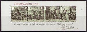 MS3336 2012 Charles Dickens miniature sheet UNMOUNTED MINT/MNH