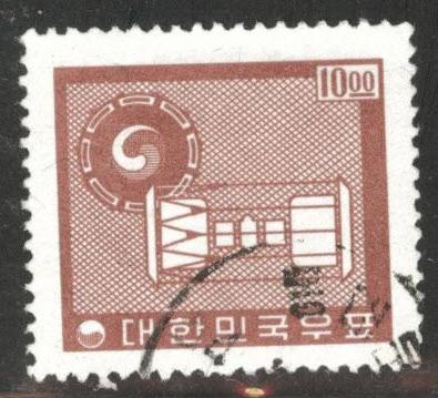 Korea Scott 368 stamp from 1962-66 unwatermarked