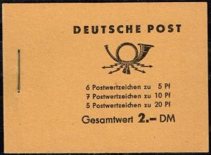 DDR 1961, Sc.# MNH booklet, Mi.#MH3b