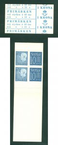 Sweden. Booklet 1964 Mnh. King,Numeral   2/40 + 2/10 Ore  .Facit # HA 12 OH.