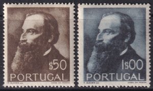 Portugal 1951 Sc 727-8 set MNH** creases