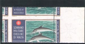 1975-76 SMOM - Expressed 150 g. polychrome Perforated Strongly displaced VARIETY