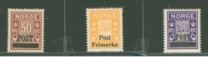 Norway #142-144 Mint (NH) Single