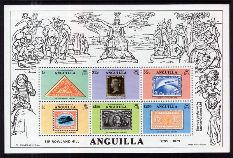 Anguilla 354a Stamp on Stamp Souvenir Sheet MNH VF