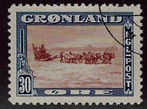 Greenland SC#15 Used VF SCV$40.00...!!