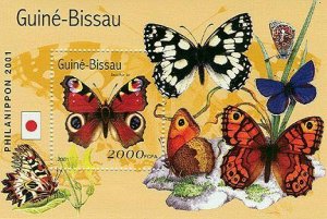 WD05/01/21-Guinea-Bissau - Butterflies Set of 2 Stamp S/S - GB1315