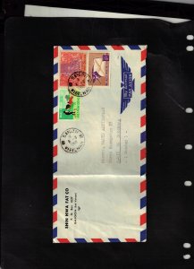 Viet-Nam 1968 Air Mail Cover sent from Saigon to Sweden - creased