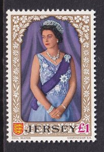 Jersey   #21   MNH  1969  Queen Elizabeth II   £1