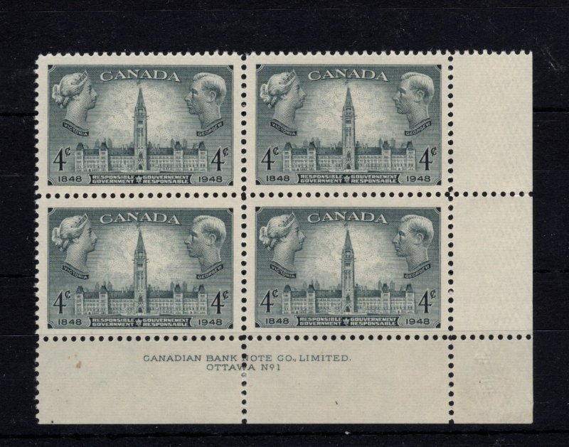 Canada #277 Plate Block PL #1 LR MNH